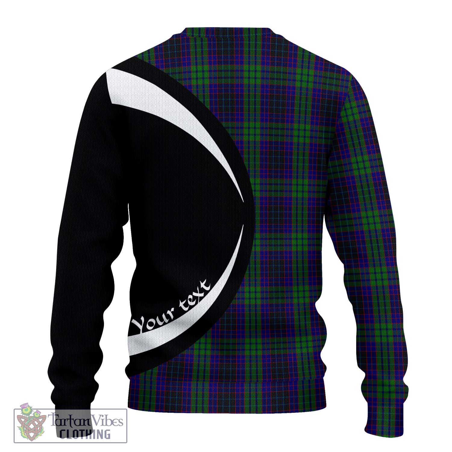 Lumsden Green Tartan Ugly Sweater with Family Crest Circle Style - Tartan Vibes Clothing