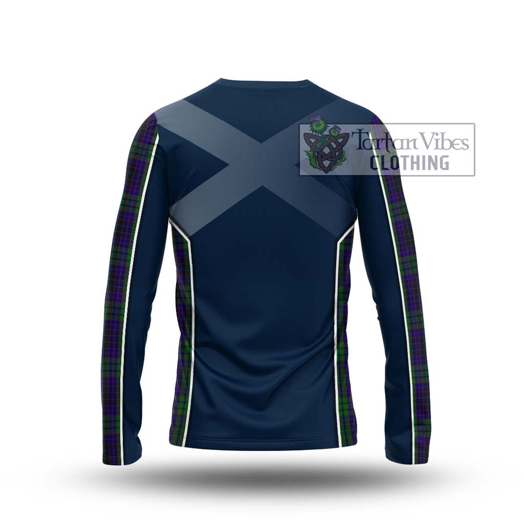 Lumsden Green Tartan Long Sleeve T-Shirt with Family Crest and Lion Rampant Vibes Sport Style - Tartan Vibes Clothing