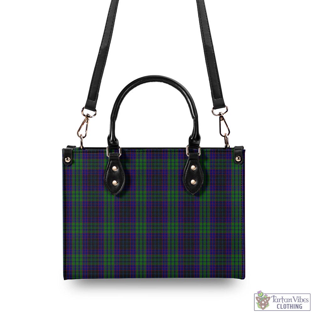 Tartan Vibes Clothing Lumsden Green Tartan Luxury Leather Handbags