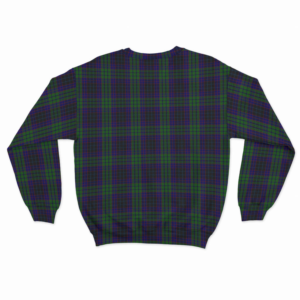 Lumsden Green Tartan Sweatshirt with Family Crest - Tartan Vibes Clothing