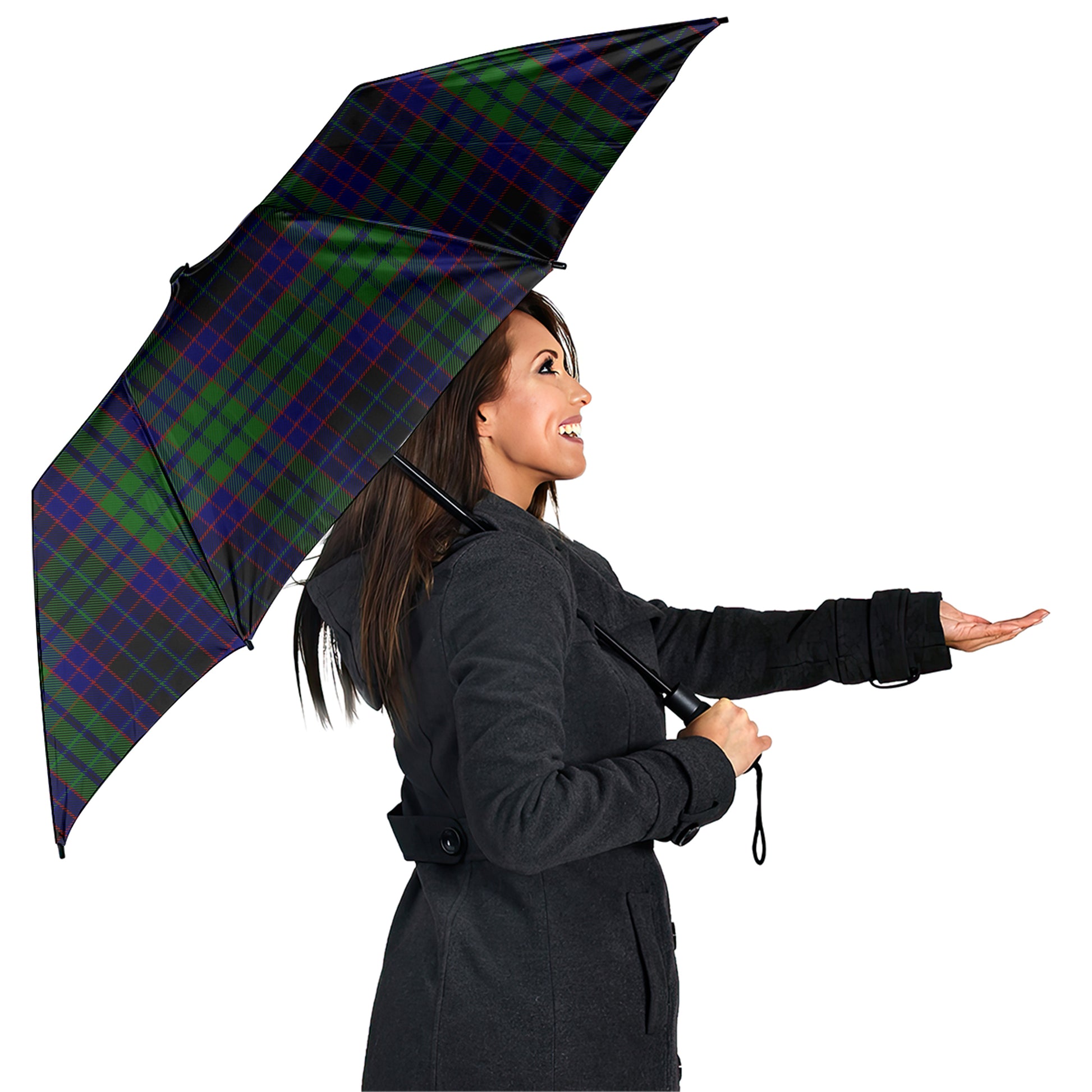 Lumsden Green Tartan Umbrella - Tartanvibesclothing