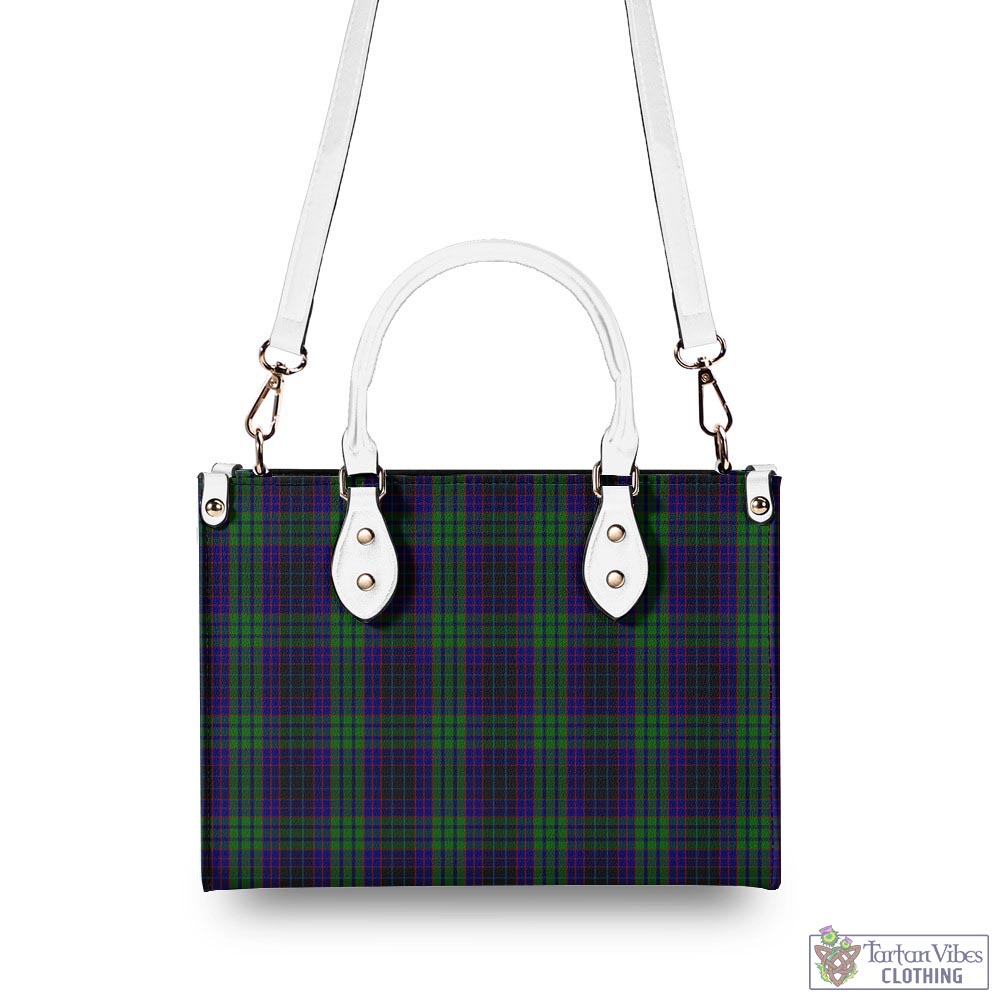 Tartan Vibes Clothing Lumsden Green Tartan Luxury Leather Handbags