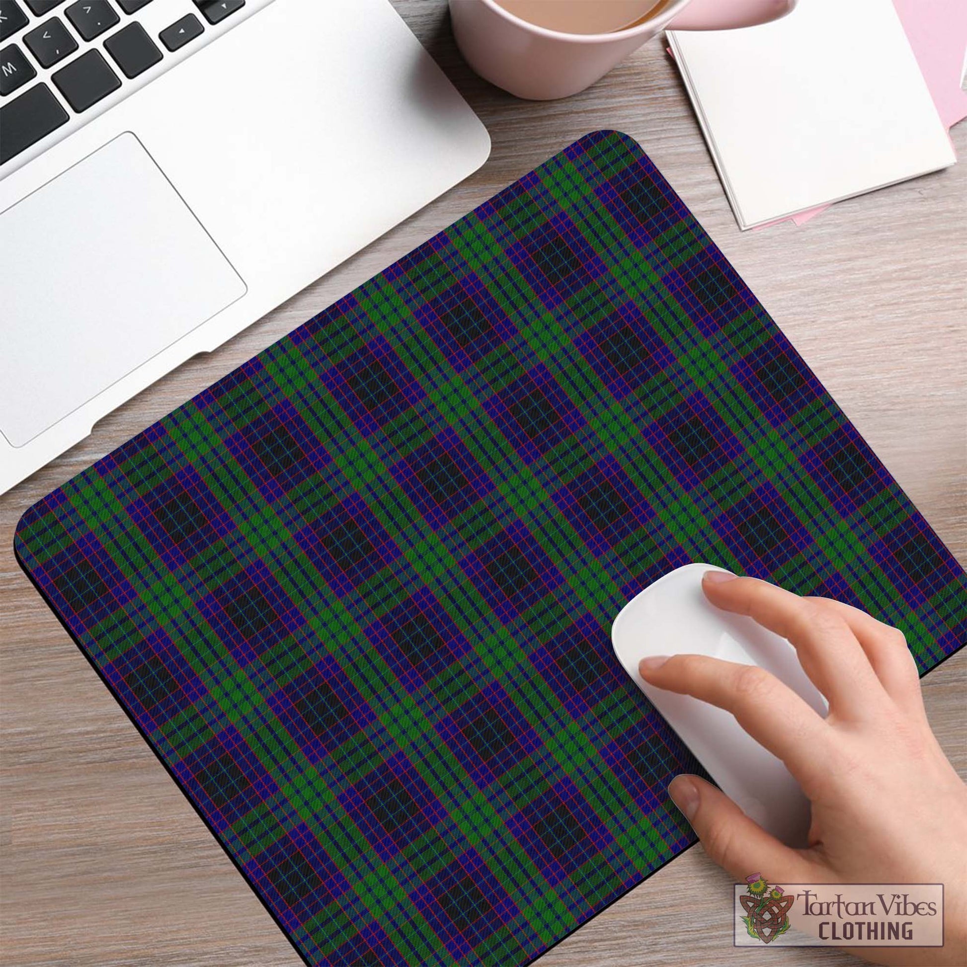 Tartan Vibes Clothing Lumsden Green Tartan Mouse Pad