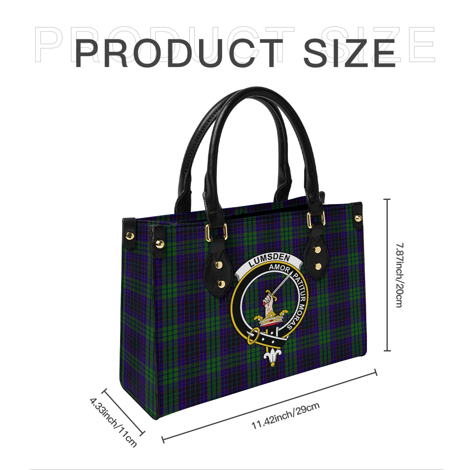 lumsden-green-tartan-leather-bag-with-family-crest