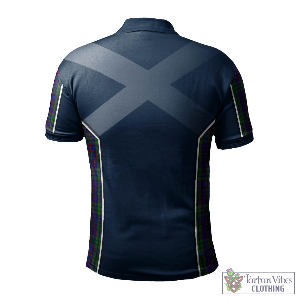 Tartan Vibes Clothing Lumsden Green Tartan Men's Polo Shirt with Family Crest and Lion Rampant Vibes Sport Style