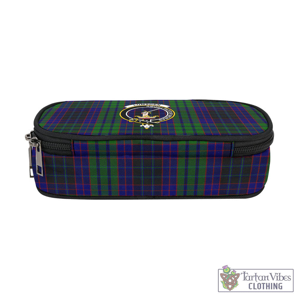 Tartan Vibes Clothing Lumsden Green Tartan Pen and Pencil Case with Family Crest