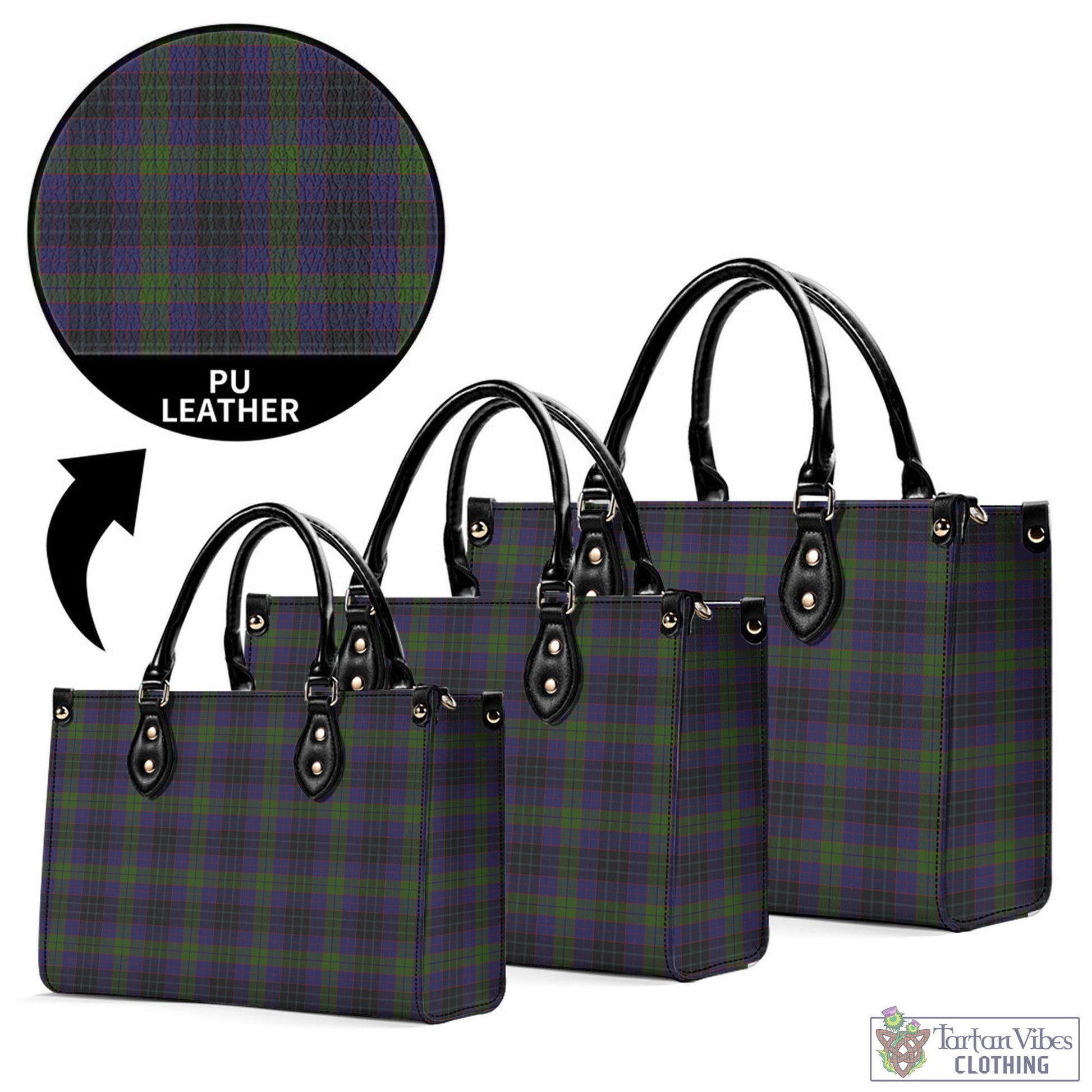 Tartan Vibes Clothing Lumsden Hunting Tartan Luxury Leather Handbags