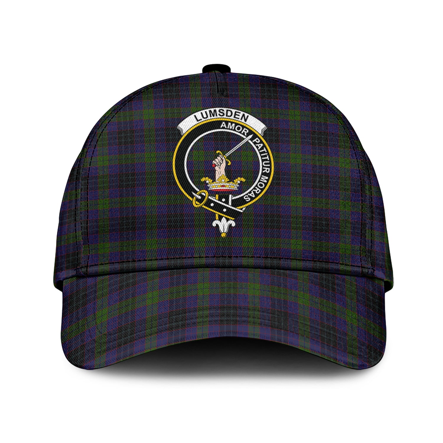 Lumsden Hunting Tartan Classic Cap with Family Crest Classic Cap Universal Fit - Tartan Vibes Clothing