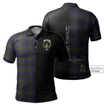 Lumsden Hunting Tartan Polo Shirt with Family Crest and Half Of Me Style