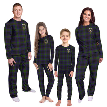 Lumsden Hunting Tartan Pajamas Family Set with Family Crest