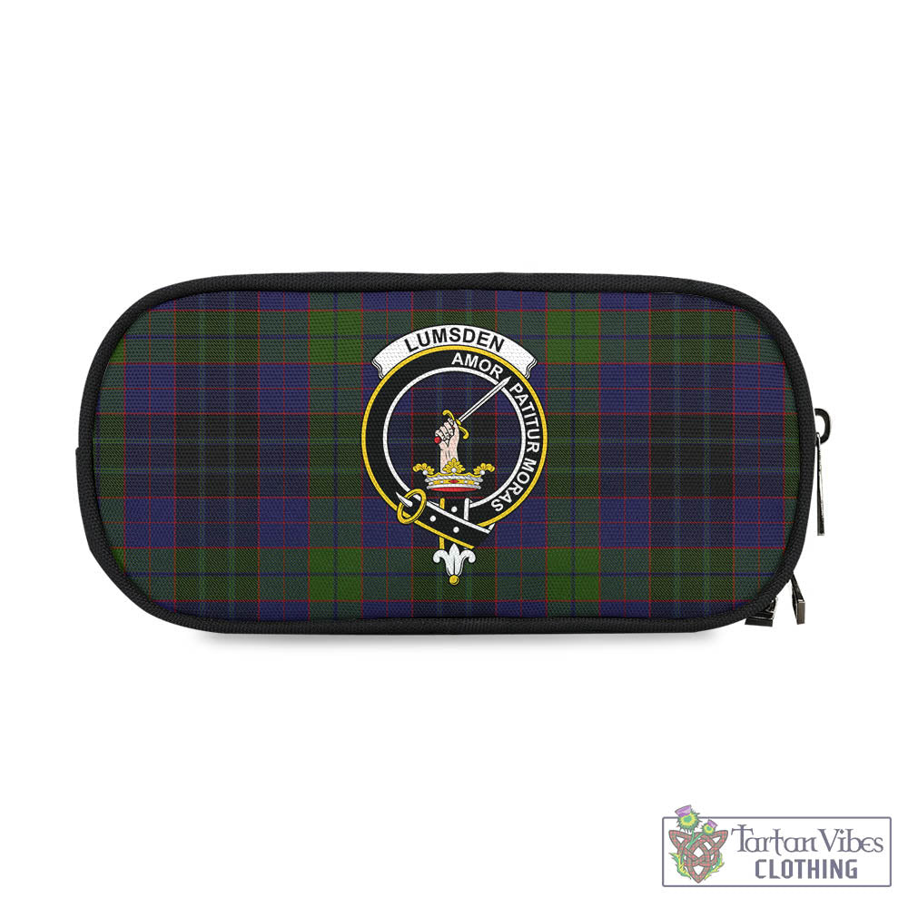 Tartan Vibes Clothing Lumsden Hunting Tartan Pen and Pencil Case with Family Crest