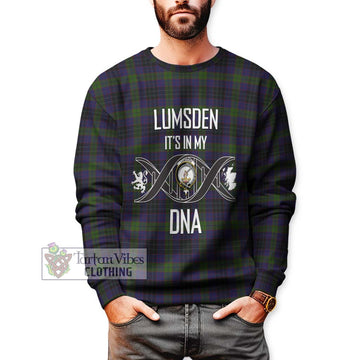 Lumsden Hunting Tartan Sweatshirt with Family Crest DNA In Me Style