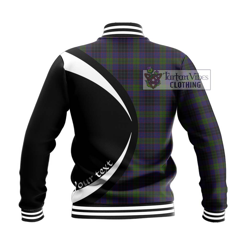 Lumsden Hunting Tartan Baseball Jacket with Family Crest Circle Style - Tartan Vibes Clothing