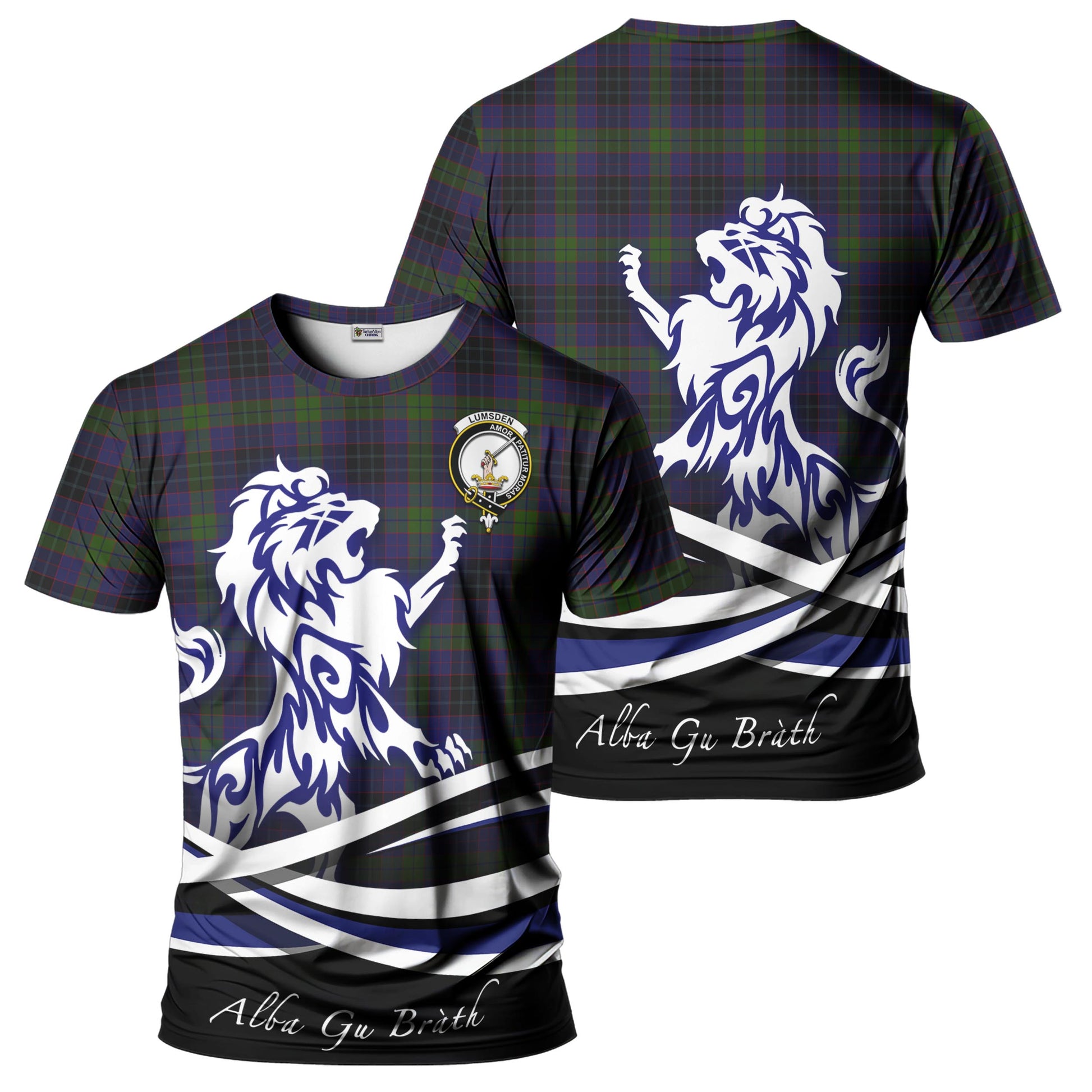 lumsden-hunting-tartan-t-shirt-with-alba-gu-brath-regal-lion-emblem