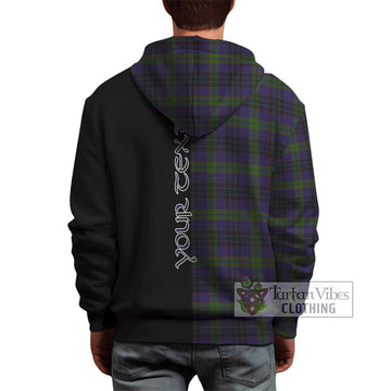 Lumsden Hunting Tartan Hoodie with Family Crest and Half Of Me Style