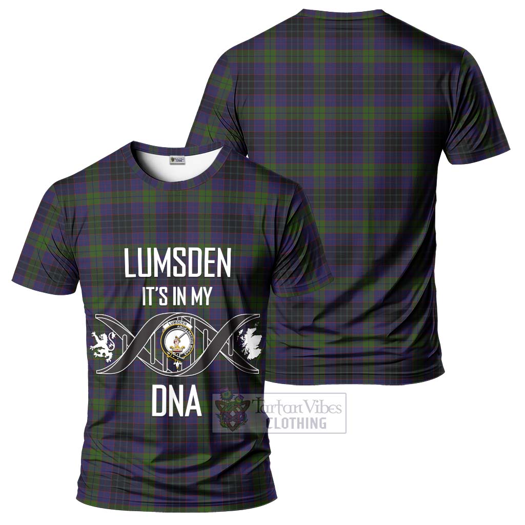 Tartan Vibes Clothing Lumsden Hunting Tartan T-Shirt with Family Crest DNA In Me Style