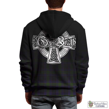 Lumsden Hunting Tartan Hoodie Featuring Alba Gu Brath Family Crest Celtic Inspired