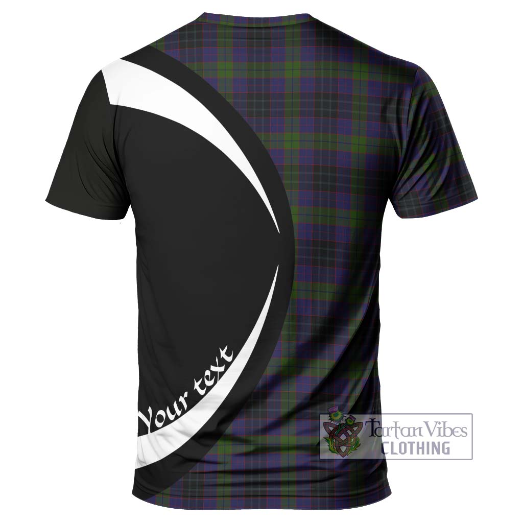 Tartan Vibes Clothing Lumsden Hunting Tartan T-Shirt with Family Crest Circle Style