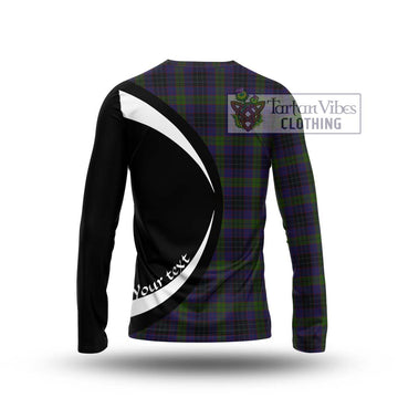 Lumsden Hunting Tartan Long Sleeve T-Shirt with Family Crest Circle Style