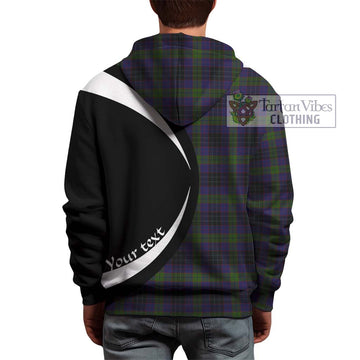 Lumsden Hunting Tartan Hoodie with Family Crest Circle Style