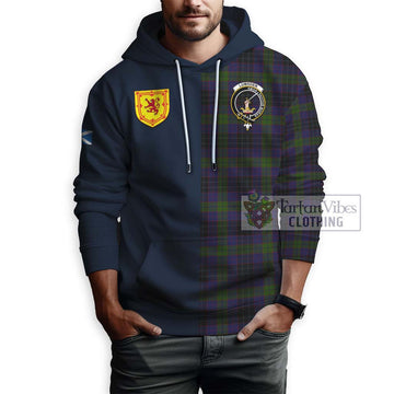 Lumsden Hunting Tartan Hoodie Alba with Scottish Lion Royal Arm Half Style