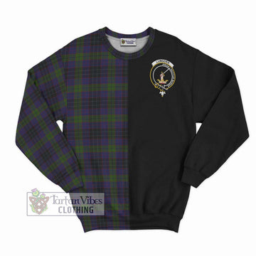 Lumsden Hunting Tartan Sweatshirt with Family Crest and Half Of Me Style