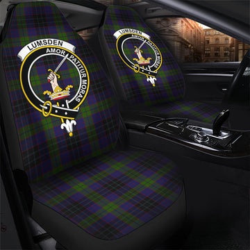 Lumsden Hunting Tartan Car Seat Cover with Family Crest