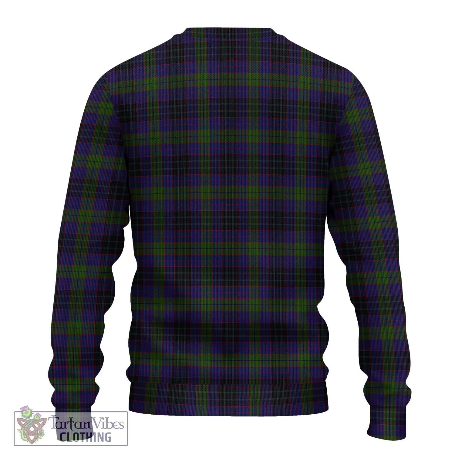 Tartan Vibes Clothing Lumsden Hunting Tartan Knitted Sweater with Family Crest DNA In Me Style