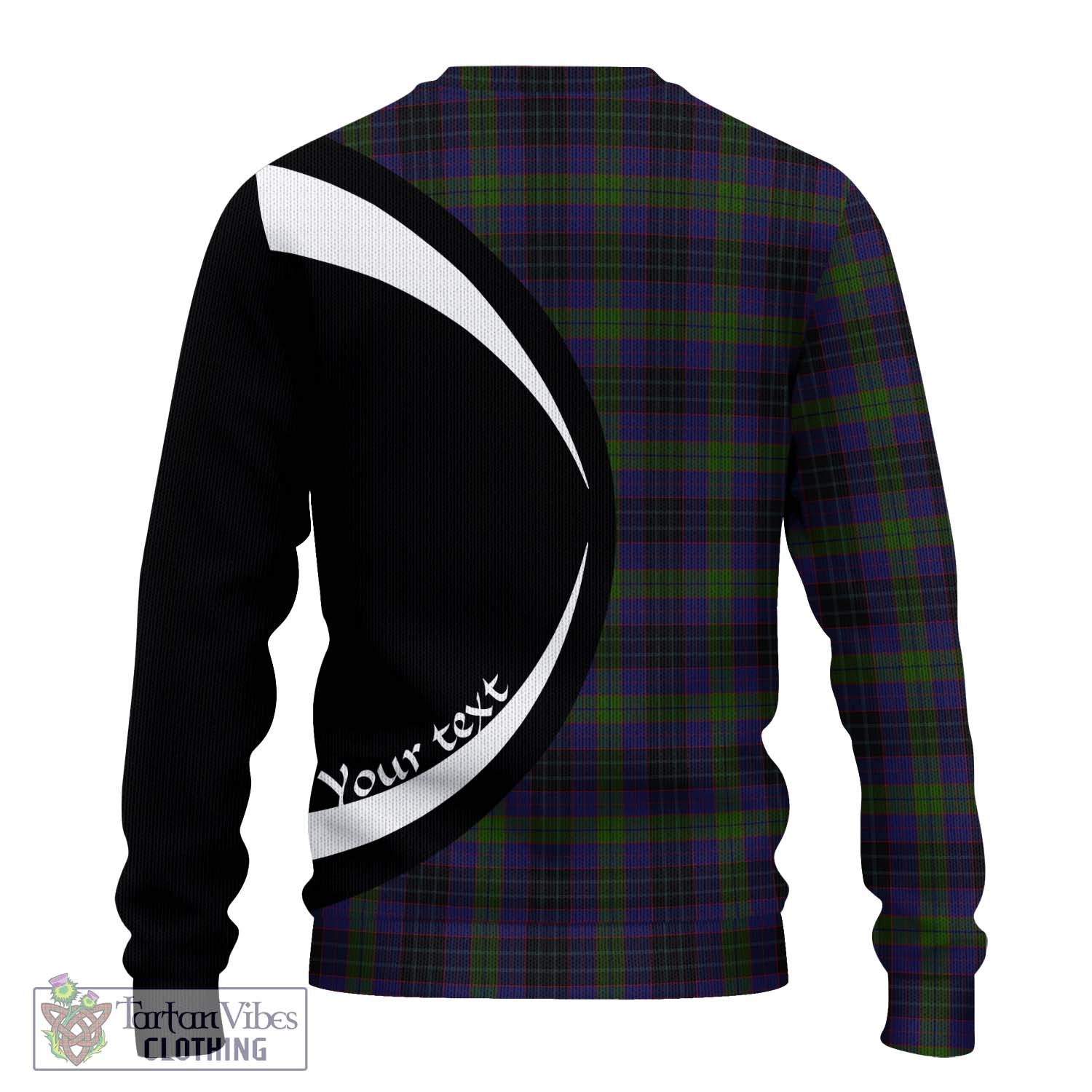 Lumsden Hunting Tartan Ugly Sweater with Family Crest Circle Style - Tartan Vibes Clothing