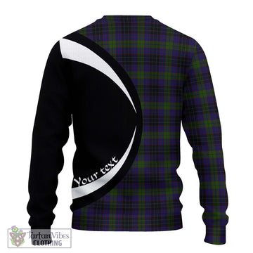 Lumsden Hunting Tartan Ugly Sweater with Family Crest Circle Style