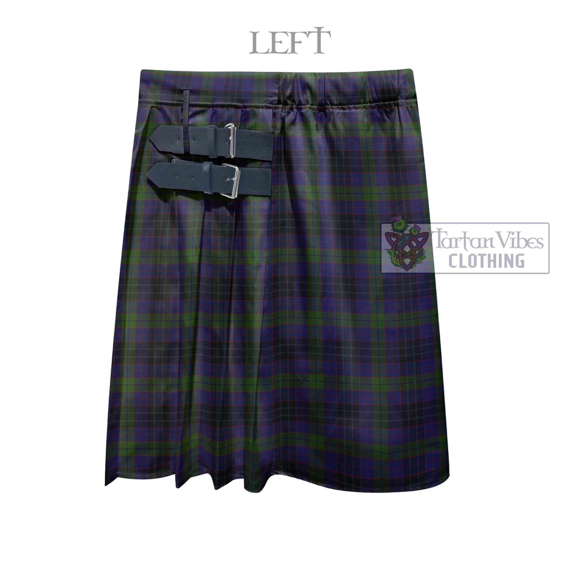 Tartan Vibes Clothing Lumsden Hunting Tartan Men's Pleated Skirt - Fashion Casual Retro Scottish Style