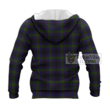 Lumsden Hunting Tartan Knitted Hoodie with Family Crest DNA In Me Style