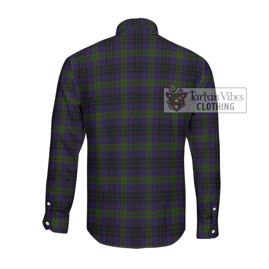 Tartan Vibes Clothing Lumsden Hunting Tartan Long Sleeve Button Shirt with Family Crest DNA In Me Style