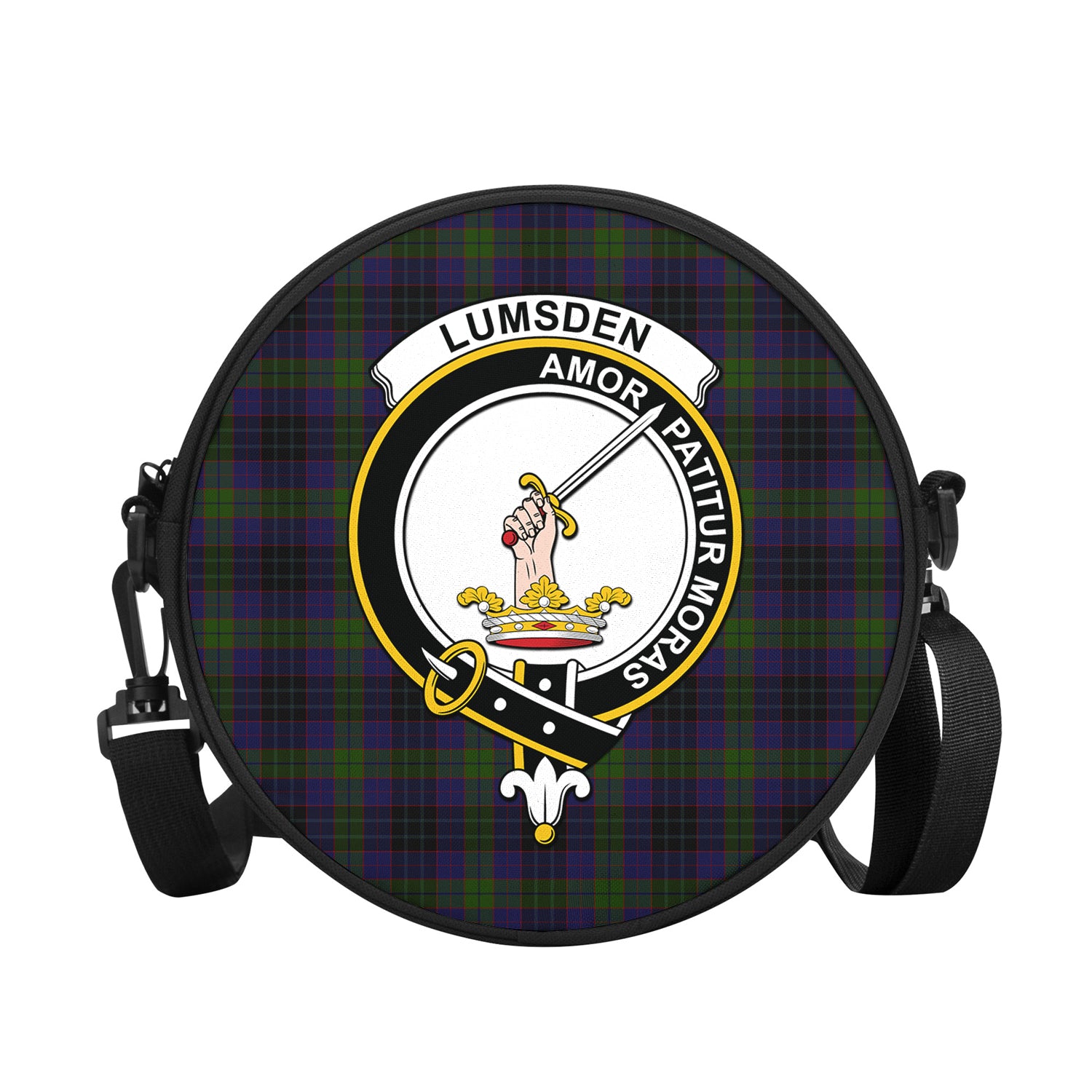 lumsden-hunting-tartan-round-satchel-bags-with-family-crest