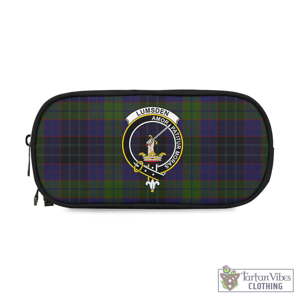 Tartan Vibes Clothing Lumsden Hunting Tartan Pen and Pencil Case with Family Crest