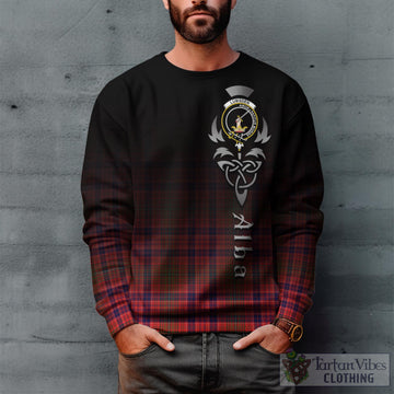 Lumsden Modern Tartan Sweatshirt Featuring Alba Gu Brath Family Crest Celtic Inspired