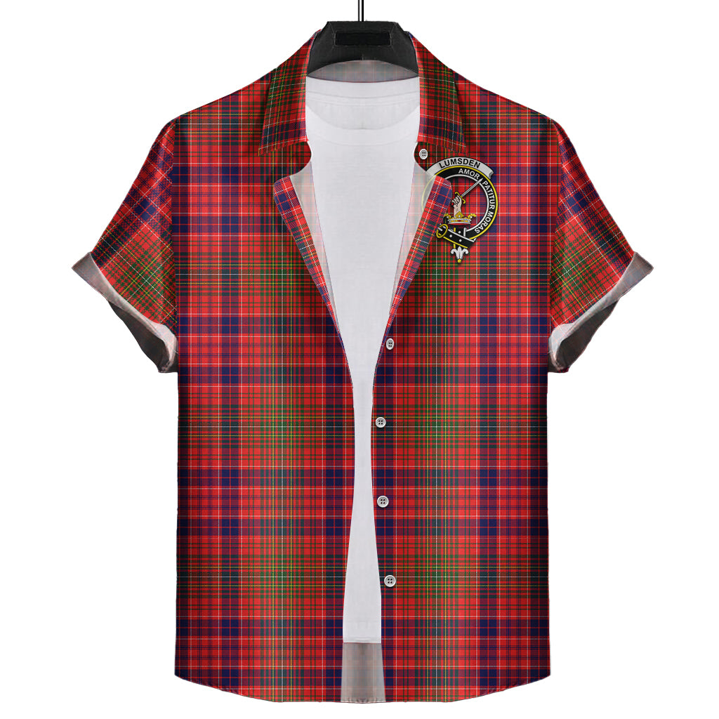 lumsden-modern-tartan-short-sleeve-button-down-shirt-with-family-crest