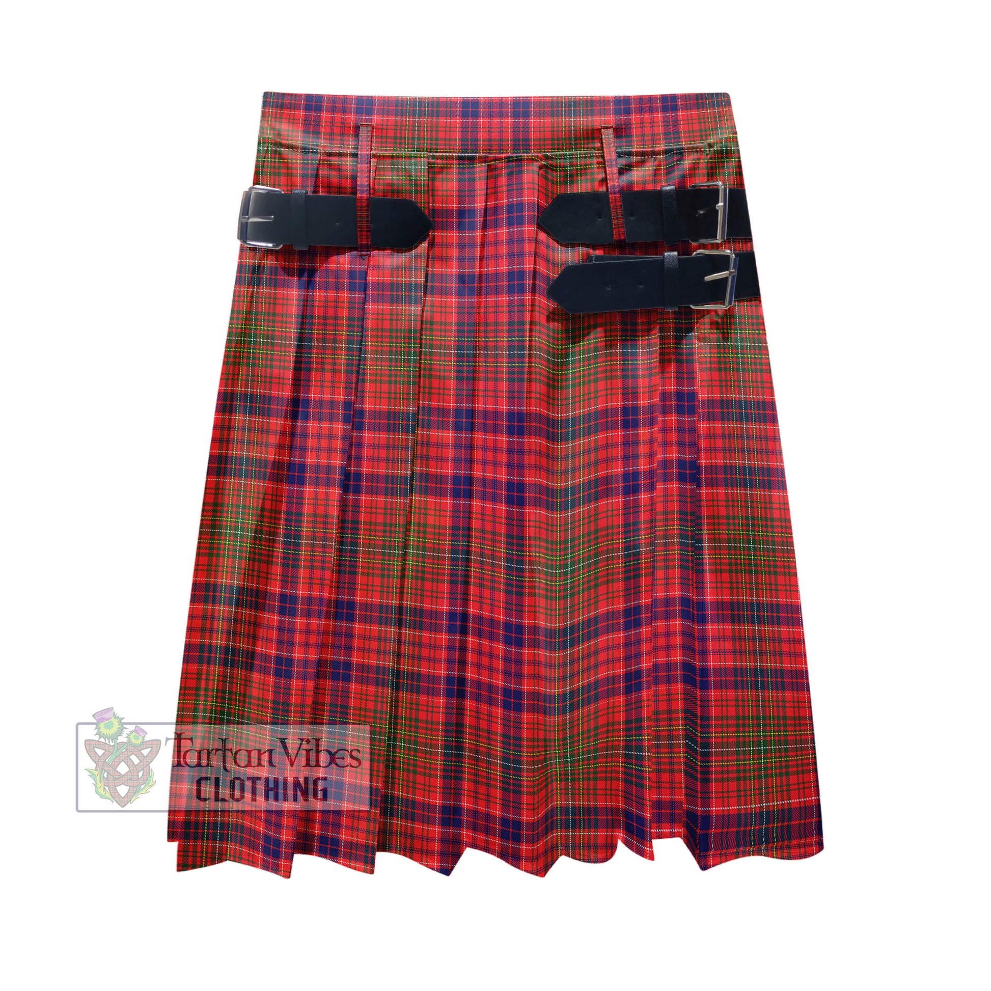 Tartan Vibes Clothing Lumsden Modern Tartan Men's Pleated Skirt - Fashion Casual Retro Scottish Style