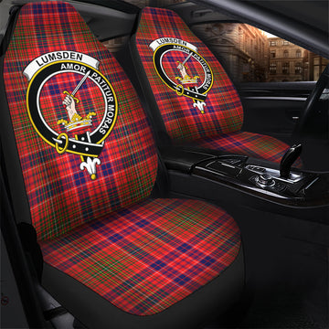 Lumsden Modern Tartan Car Seat Cover with Family Crest