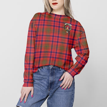 Lumsden Modern Tartan Sweatshirt with Family Crest