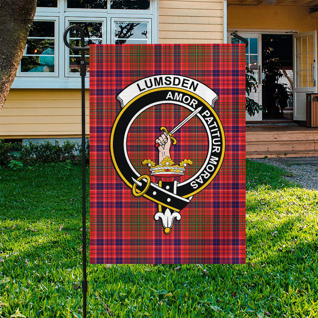 Lumsden Modern Tartan Flag with Family Crest - Tartan Vibes Clothing