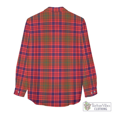 Lumsden Modern Tartan Women's Casual Shirt with Family Crest