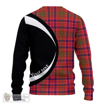 Lumsden Modern Tartan Ugly Sweater with Family Crest Circle Style