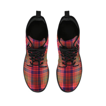 Lumsden Modern Tartan Leather Boots