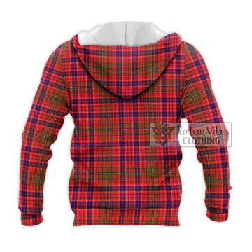 Lumsden Modern Tartan Knitted Hoodie with Family Crest DNA In Me Style