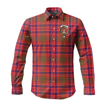 Lumsden Modern Tartan Long Sleeve Button Up Shirt with Family Crest