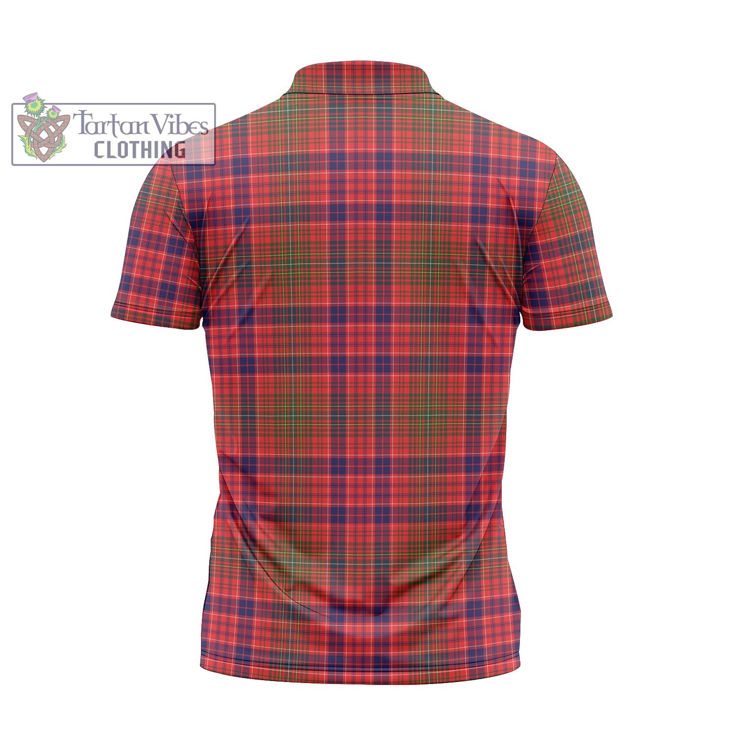 Tartan Vibes Clothing Lumsden Modern Tartan Zipper Polo Shirt