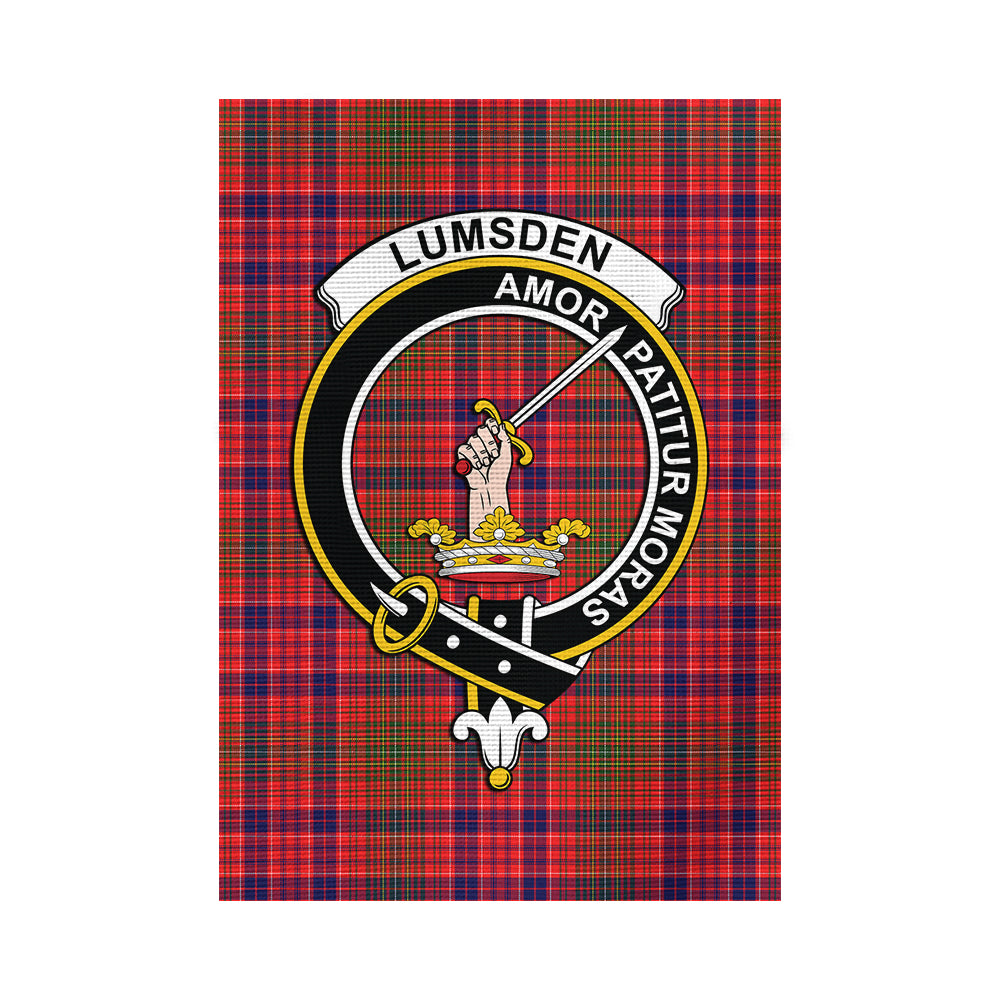 Lumsden Modern Tartan Flag with Family Crest - Tartan Vibes Clothing