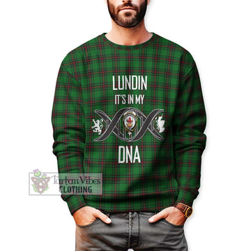 Lundin Tartan Sweatshirt with Family Crest DNA In Me Style