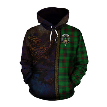Lundin Tartan Family Crest Cotton Hoodie Alba Gu Brath Be Brave Lion Ancient Style Pullover Hoodie XS - Tartan Vibes Clothing